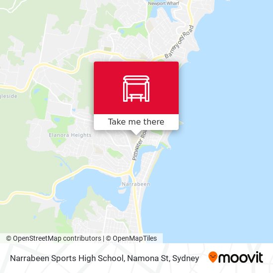 Mapa Narrabeen Sports High School, Namona St