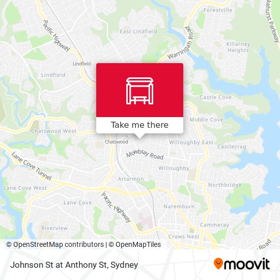 Johnson St at Anthony St map