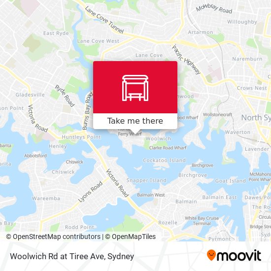 Woolwich Rd at Tiree Ave map