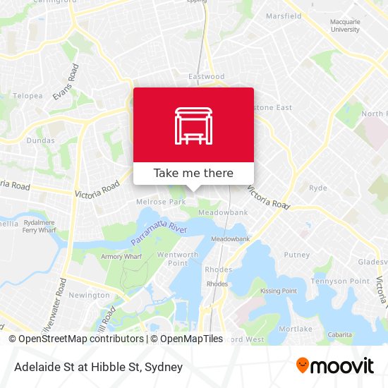 Adelaide St at Hibble St map