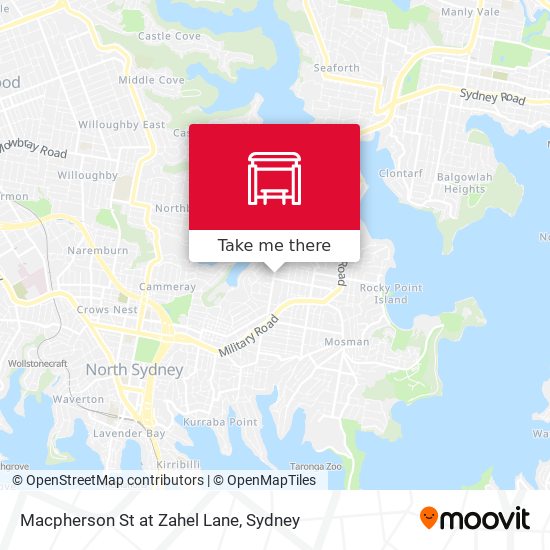 Macpherson St at Zahel Lane map
