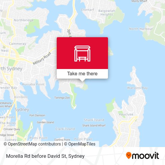 Morella Rd before David St map