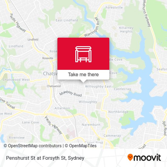 Penshurst St at Forsyth St map