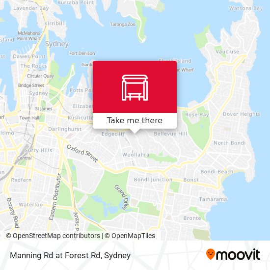 Manning Rd at Forest Rd map