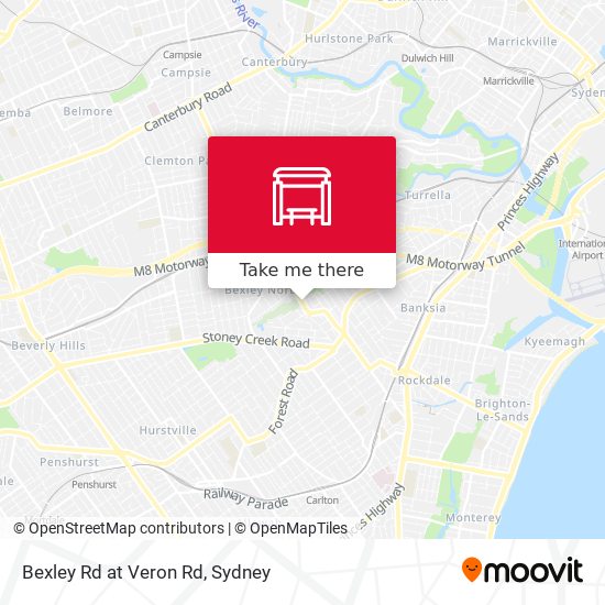 Bexley Rd at Veron Rd map