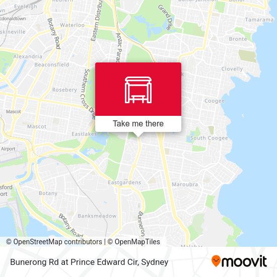 Bunerong Rd at Prince Edward Cir map