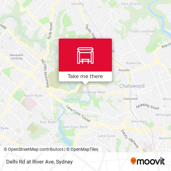 Delhi Rd at River Ave map