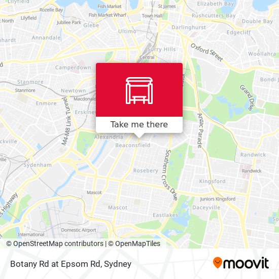 Botany Rd at Epsom Rd map