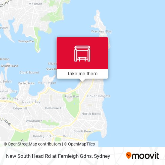 New South Head Rd at Fernleigh Gdns map