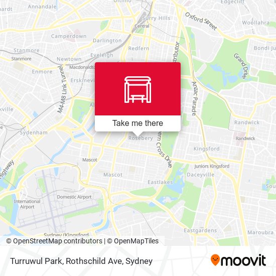 Turruwul Park, Rothschild Ave map