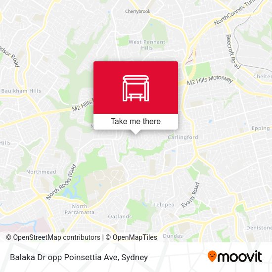 Balaka Dr opp Poinsettia Ave map