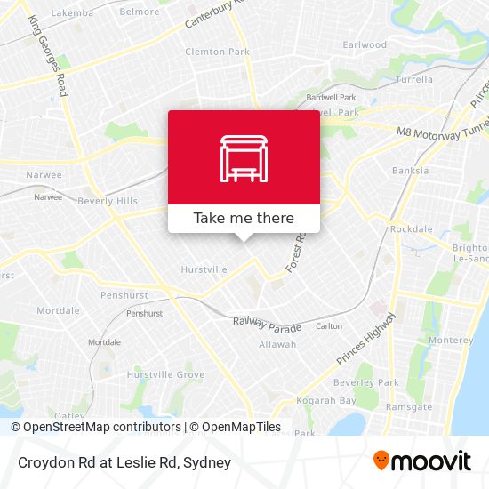 Croydon Rd at Leslie Rd map