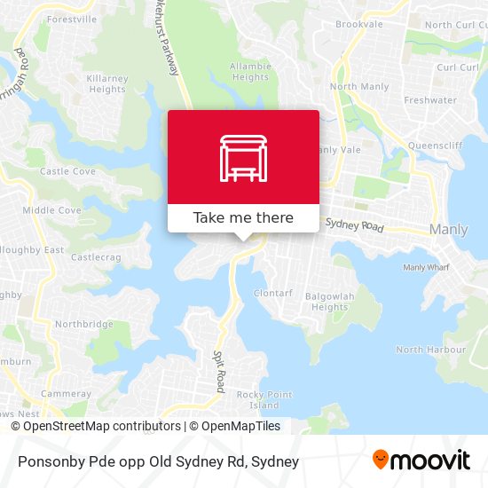 Ponsonby Pde opp Old Sydney Rd map