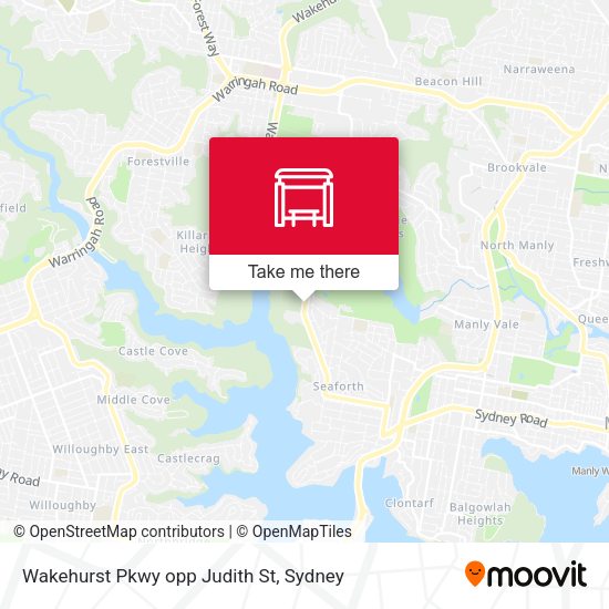 Wakehurst Pkwy opp Judith St map