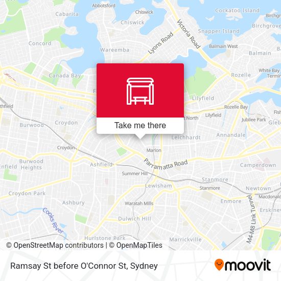 Ramsay St before O'Connor St map