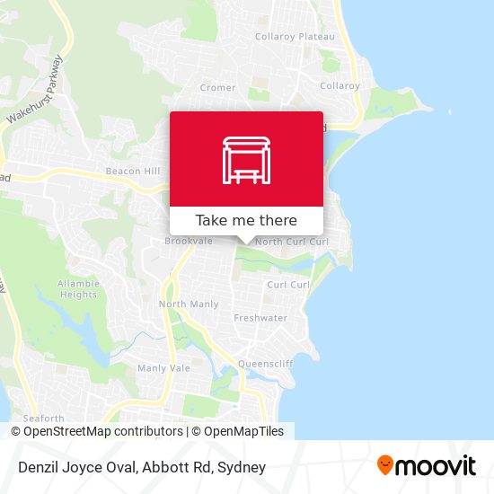 Denzil Joyce Oval, Abbott Rd map