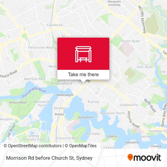 Morrison Rd before Church St map