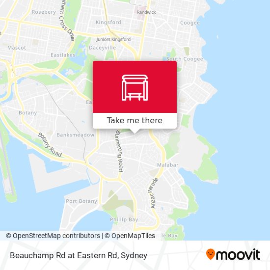 Beauchamp Rd at Eastern Rd map