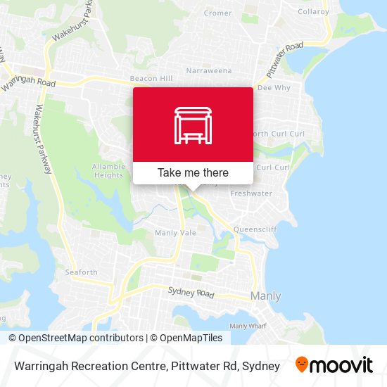 Warringah Recreation Centre, Pittwater Rd map