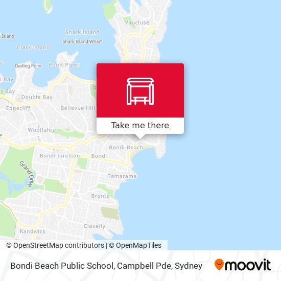 Bondi Beach Public School, Campbell Pde map