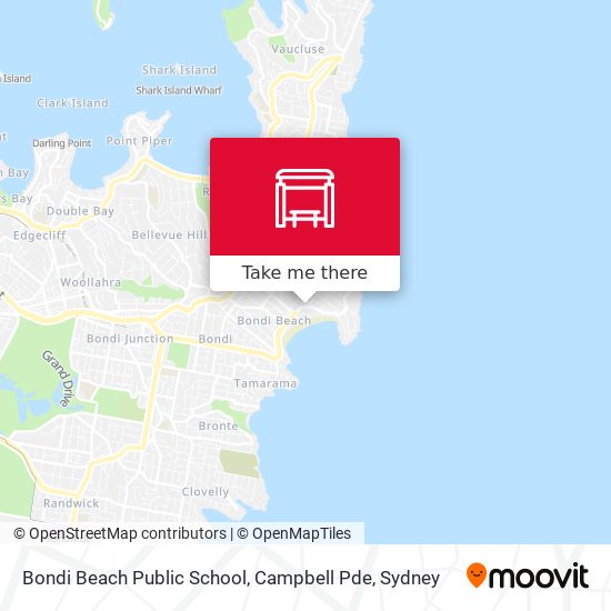 Mapa Bondi Beach Public School, Campbell Pde