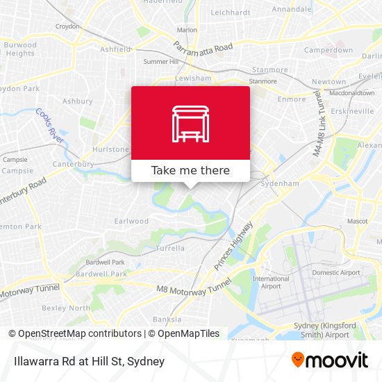 Illawarra Rd at Hill St map
