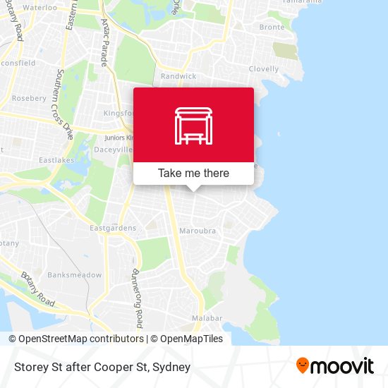 Storey St after Cooper St map