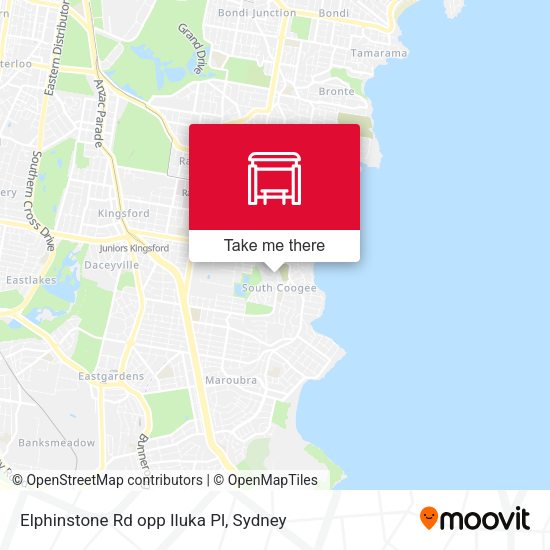 Elphinstone Rd opp Iluka Pl map