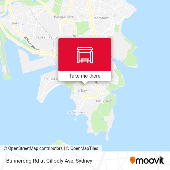 Bunnerong Rd at Gillooly Ave map