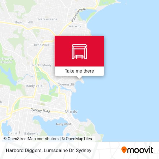 Harbord Diggers, Lumsdaine Dr map