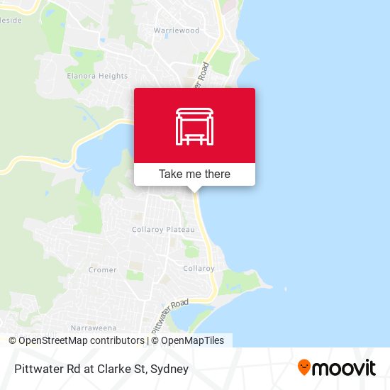 Pittwater Rd at Clarke St map