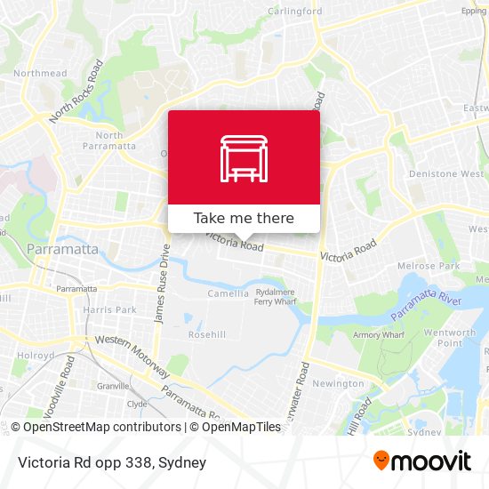 Victoria Rd opp 338 map