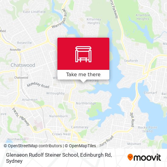 Glenaeon Rudolf Steiner School, Edinburgh Rd map