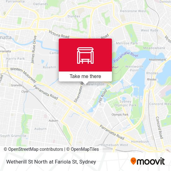 Wetherill St North at Fariola St map