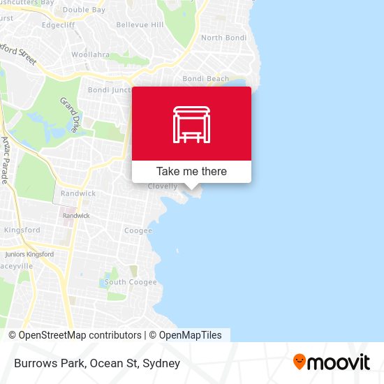 Burrows Park, Ocean St map