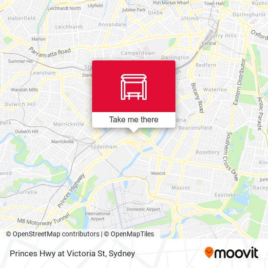 Princes Hwy at Victoria St map