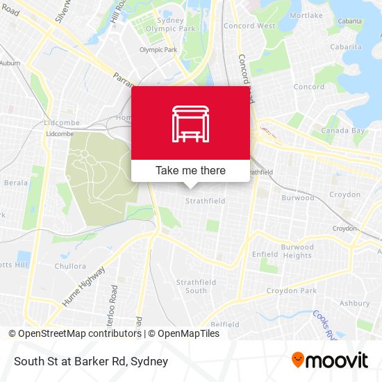 South St at Barker Rd map