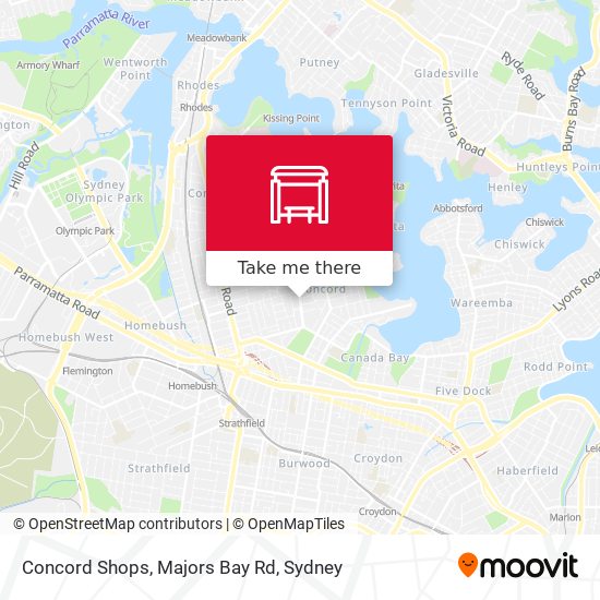 Concord Shops, Majors Bay Rd map