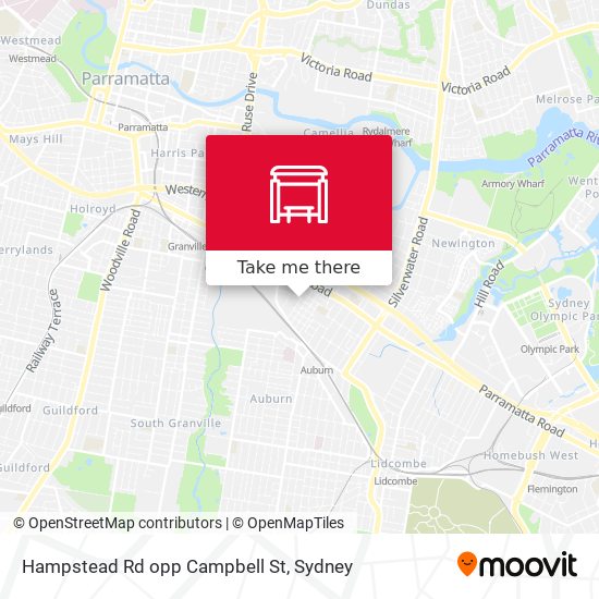 Hampstead Rd opp Campbell St map