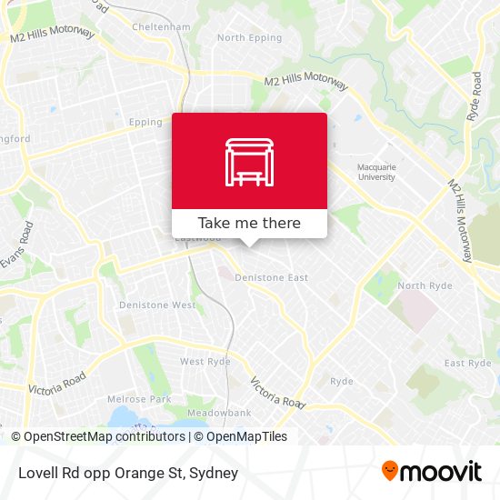 Lovell Rd opp Orange St map