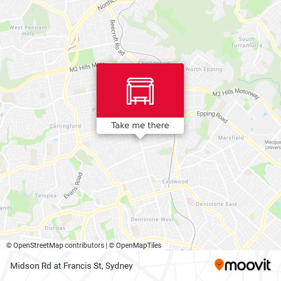 Midson Rd at Francis St map
