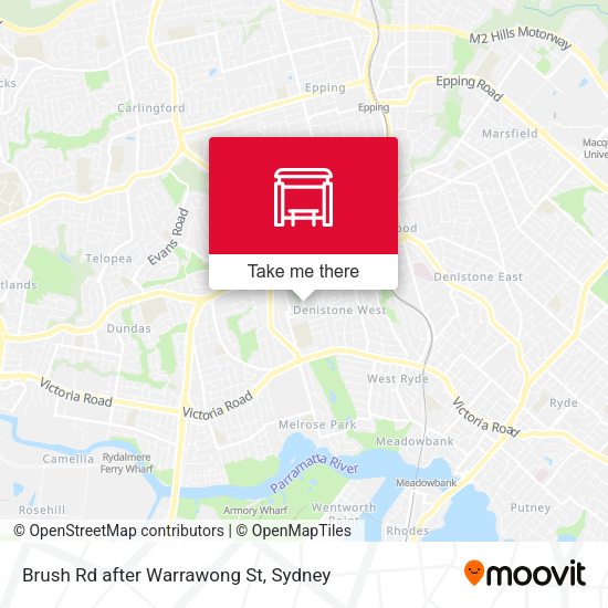 Brush Rd after Warrawong St map