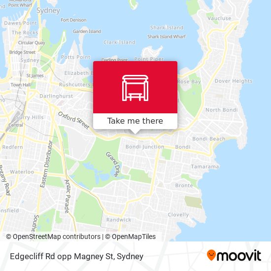 Edgecliff Rd opp Magney St map