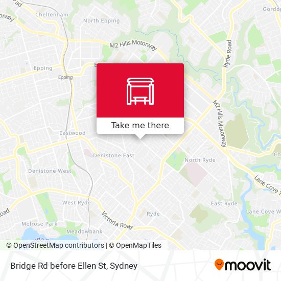 Bridge Rd before Ellen St map