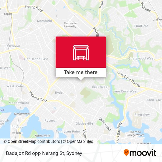 Badajoz Rd opp Nerang St map