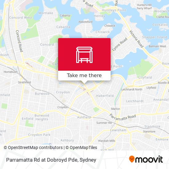 Mapa Parramatta Rd at Dobroyd Pde