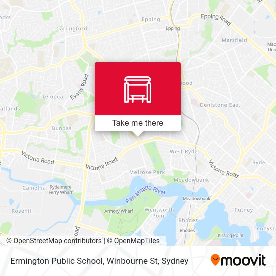 Ermington Public School, Winbourne St map