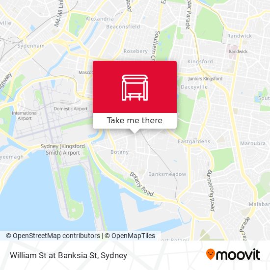 William St at Banksia St map