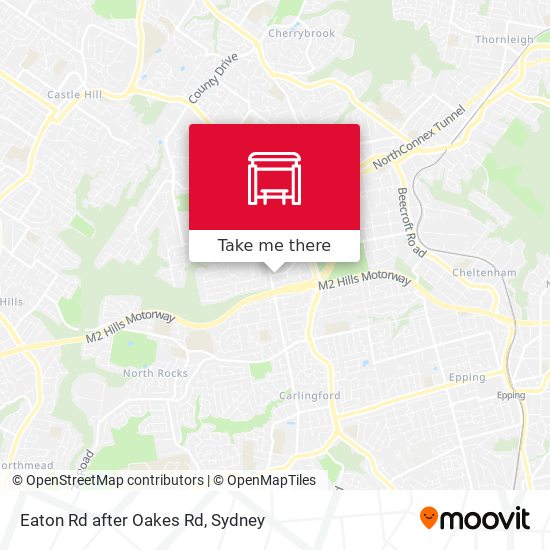 Eaton Rd after Oakes Rd map