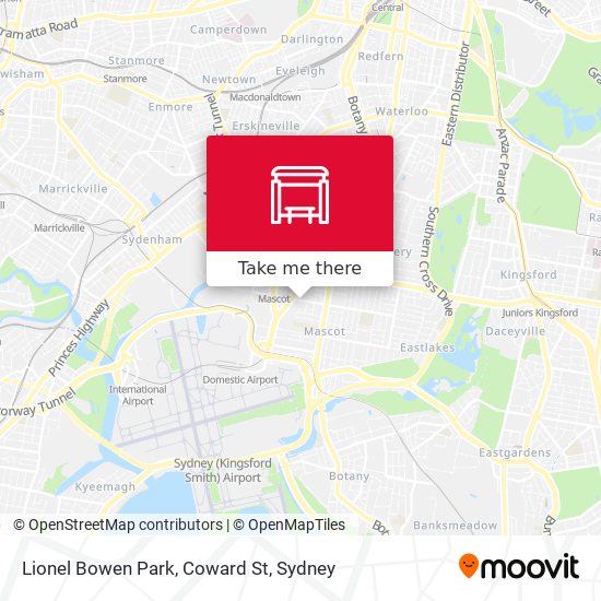 Lionel Bowen Park, Coward St map
